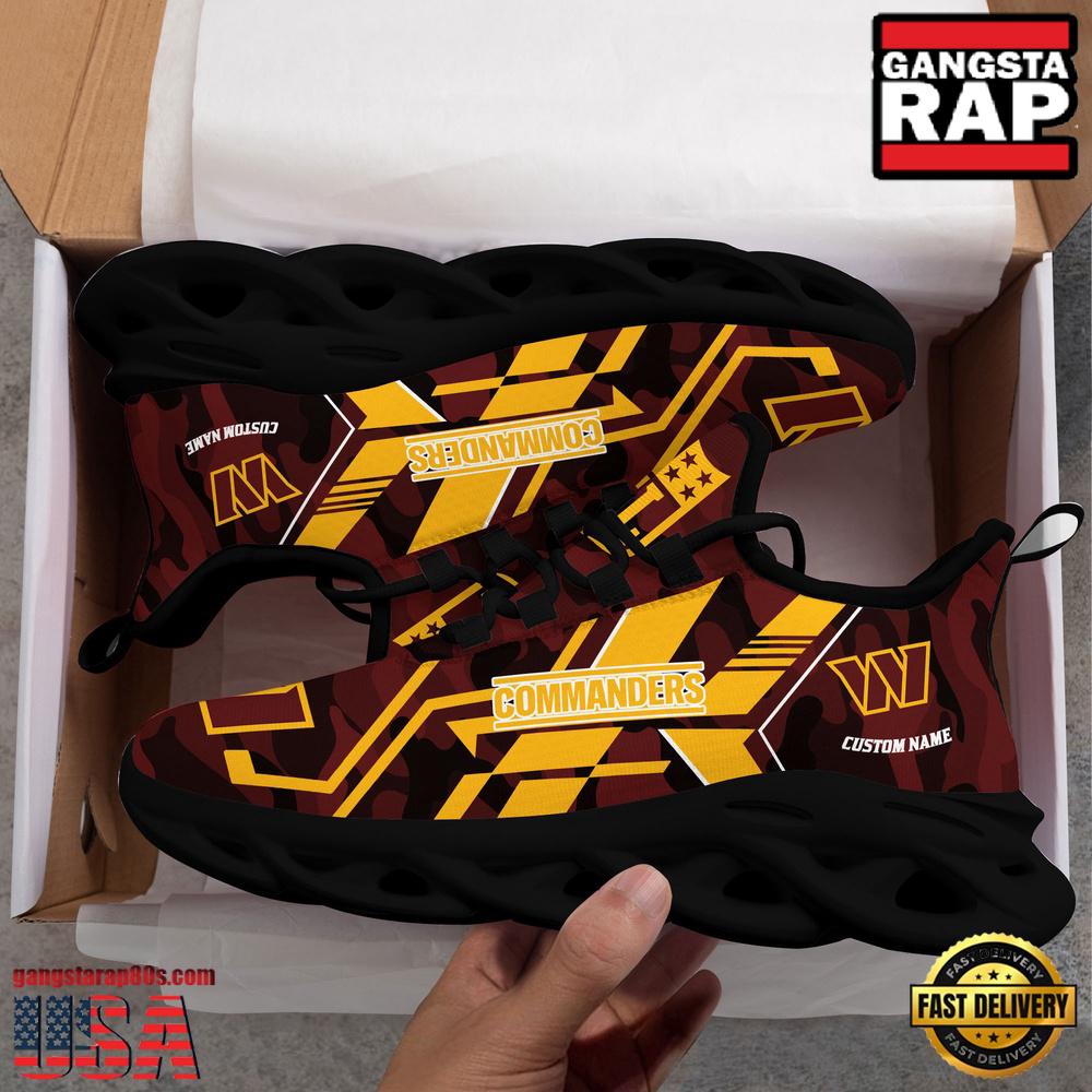 Personalized Washington Commanders NFL Sport Team Clunky Max Soul Shoes Personalized Washington Commanders NFL Sport Team Clunky Max Soul Shoes