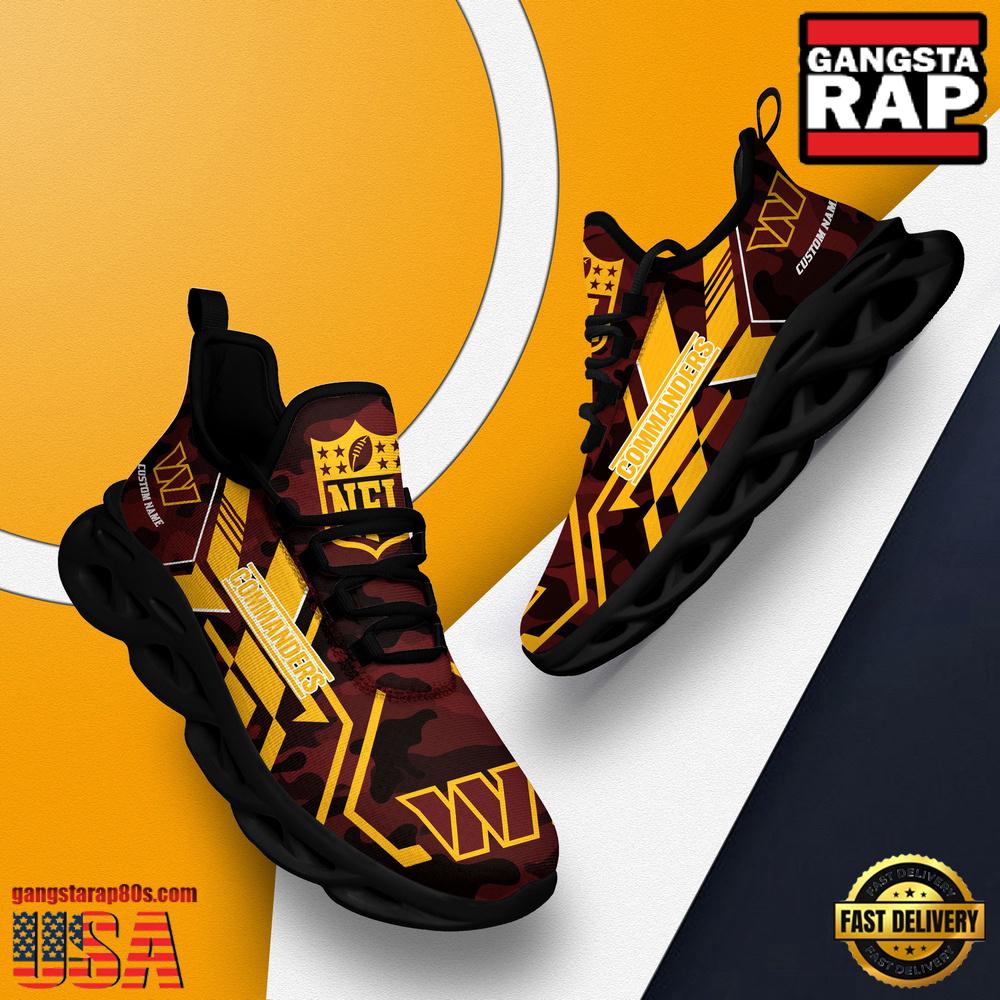 Personalized Washington Commanders NFL Sport Team Clunky Max Soul Shoes Personalized Washington Commanders NFL Sport Team Clunky Max Soul Shoes