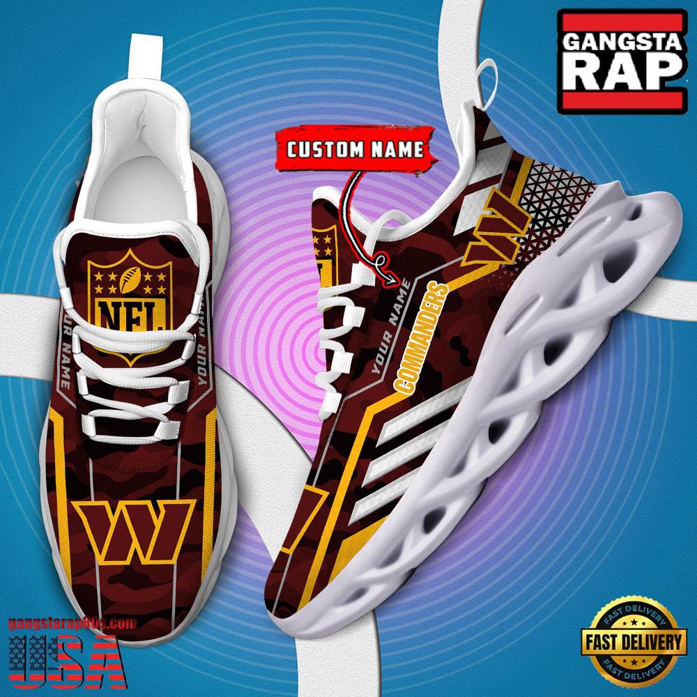 Personalized Washington Commanders NFL Sport Team Clunky Max Soul Shoes Personalized Washington Commanders NFL Sport Team Clunky Max Soul Shoes
