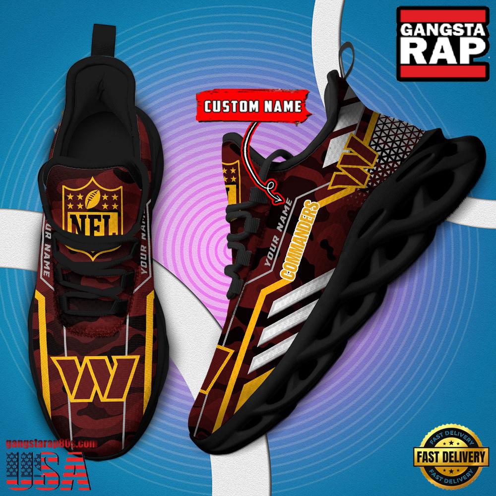 Personalized Washington Commanders NFL Sport Team Clunky Max Soul Shoes Personalized Washington Commanders NFL Sport Team Clunky Max Soul Shoes