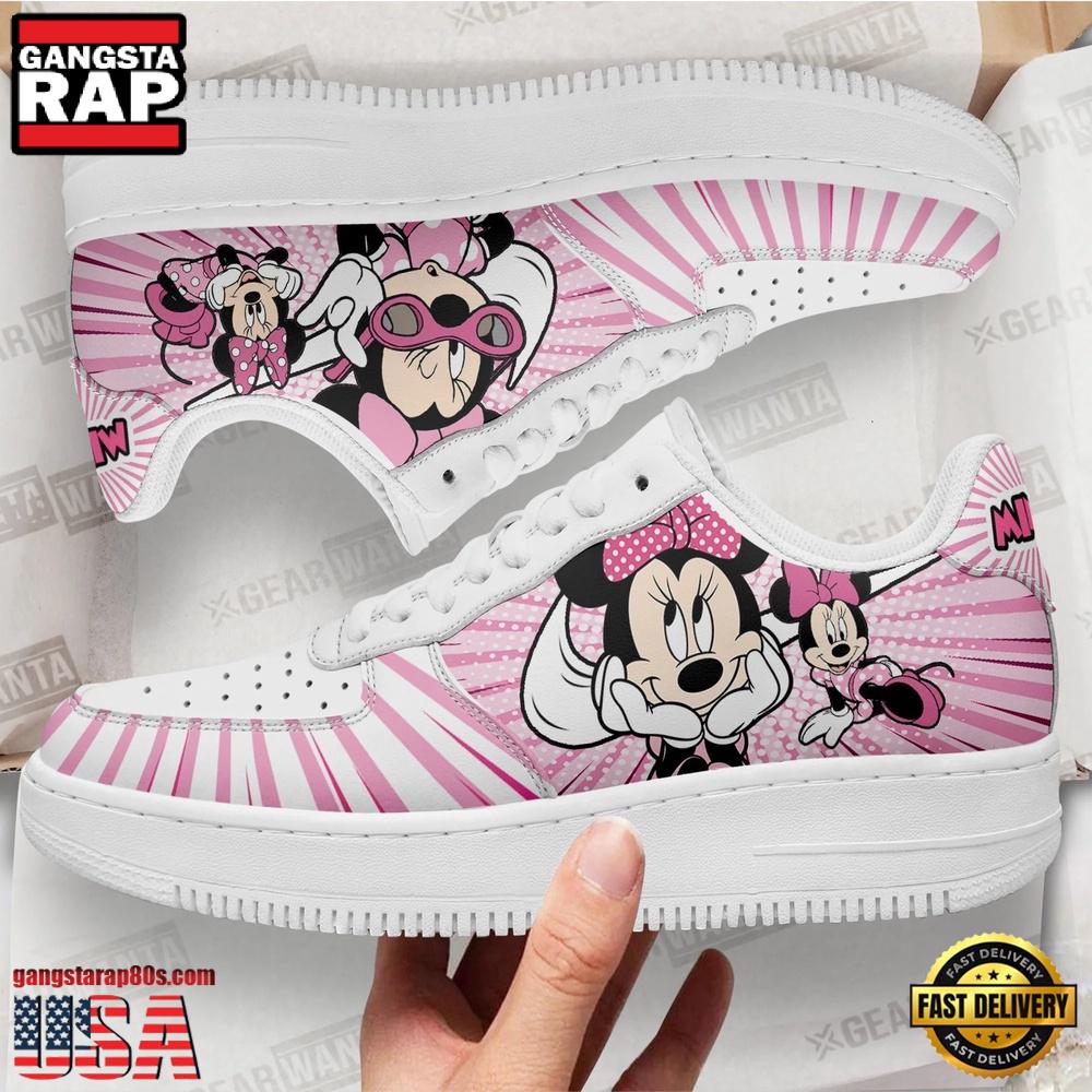 Cute Minnie Mouse Air Force 1 Shoes Sneakers Cute Minnie Mouse Air Force 1 Shoes Sneakers