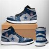 NFL Dallas Cowboys Football Air Jordan Sneaker Boots Shoes 1 Dallas Cowboys Nfl Football Air Jordan Sneaker Boots Shoes For Men Women