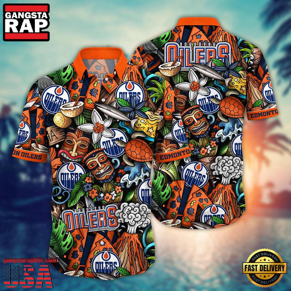 Edmonton Oilers NHL Hawaiian Shirts Edmonton Oilers NHL Hawaiian Shirts
