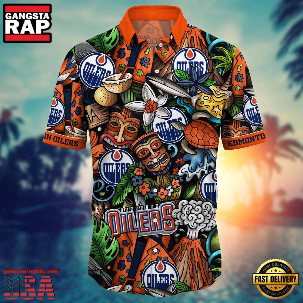 Edmonton Oilers NHL Hawaiian Shirts Edmonton Oilers NHL Hawaiian Shirts