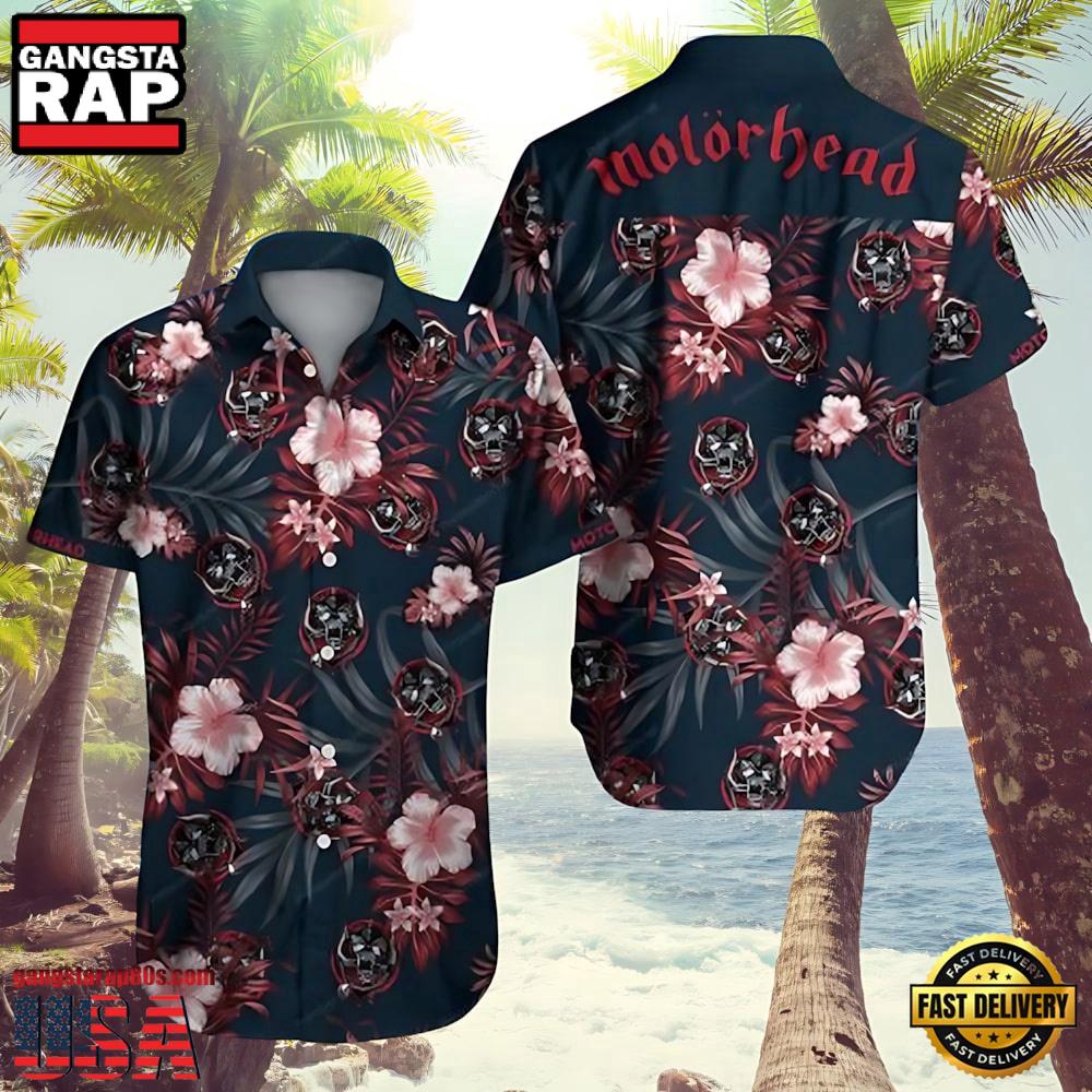Fructi Motorhead Rock Band Tropical Skulls Hawaiian Shirt Fructi Motorhead Rock Band Tropical Skulls Hawaiian Shirt
