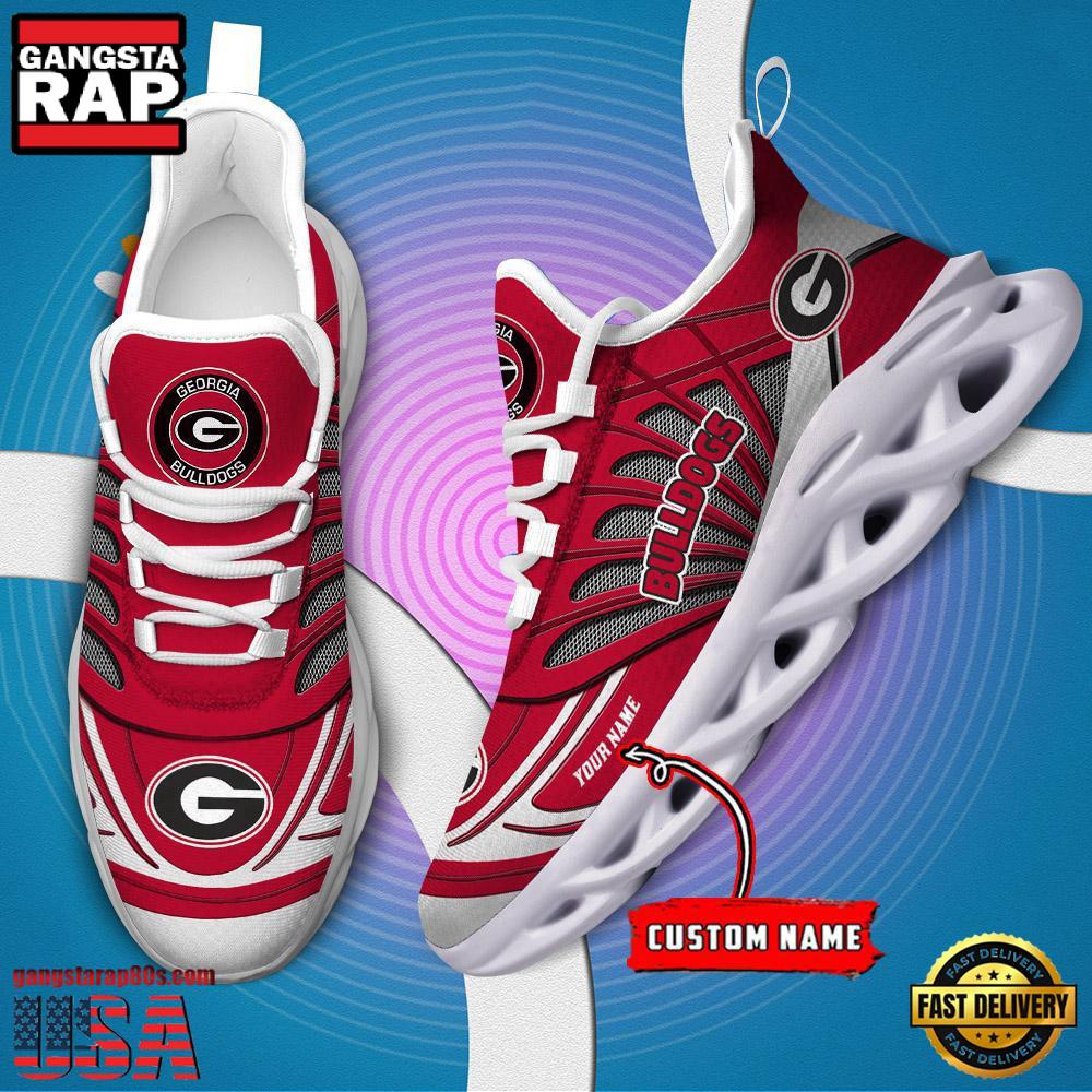 NCAA Georgia Bulldogs Custom Name Max Soul Shoes Sneaker NCAA Georgia Bulldogs Custom Name Max Soul Shoes Sneaker