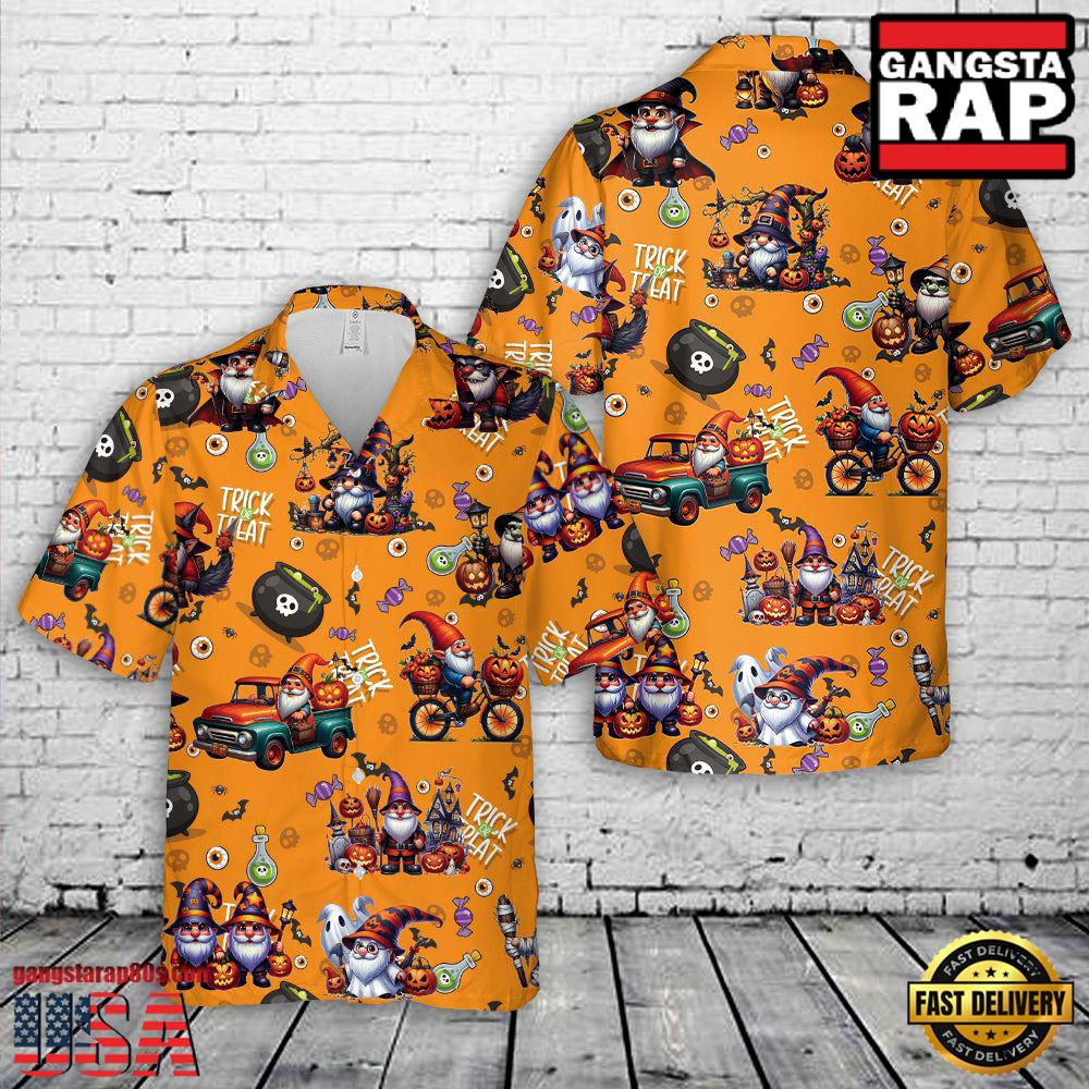 Gnomes Halloween Hawaiian Shirt