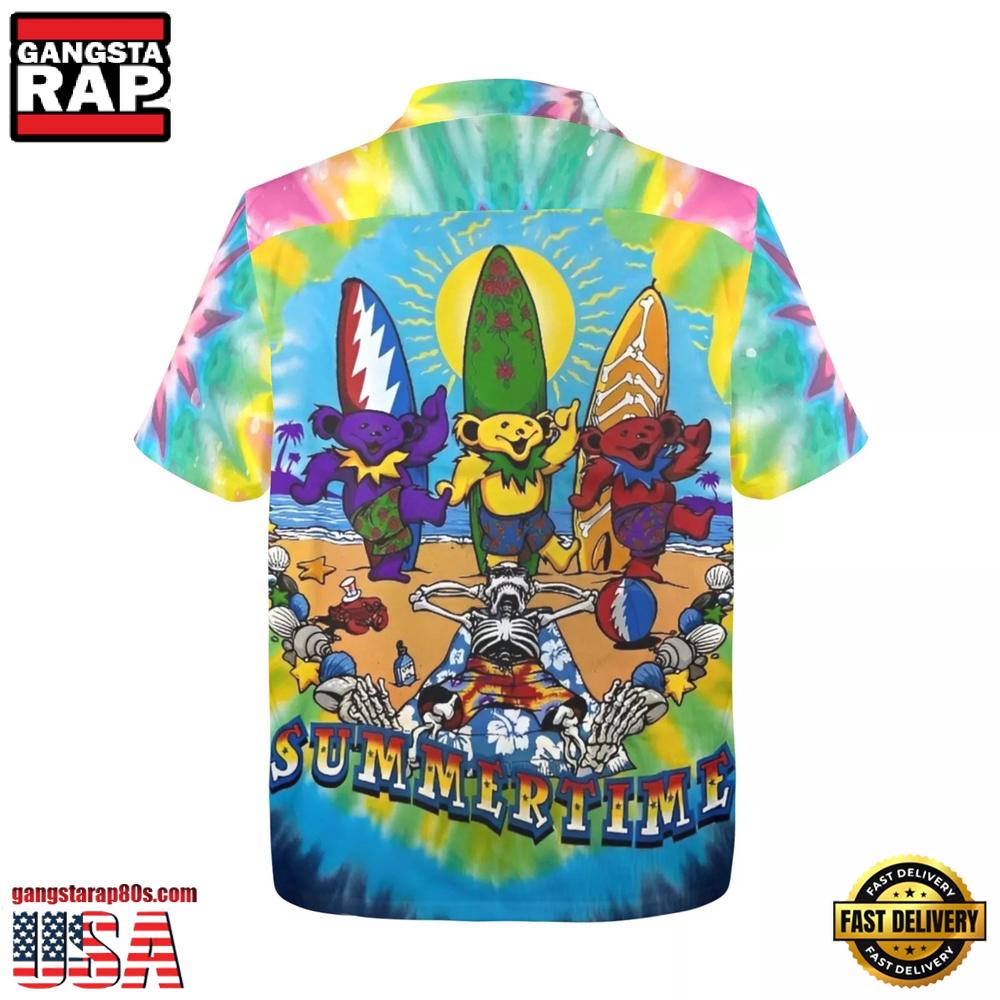 Grateful Dead 70's Music Summertime Unisex Hawaiian Shirt Grateful Dead 70's Music Summertime Unisex Hawaiian Shirt