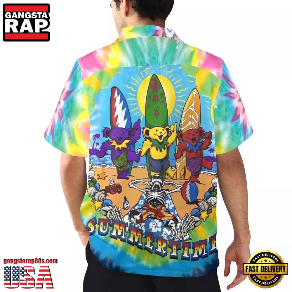 Grateful Dead 70's Music Summertime Unisex Hawaiian Shirt Grateful Dead 70's Music Summertime Unisex Hawaiian Shirt