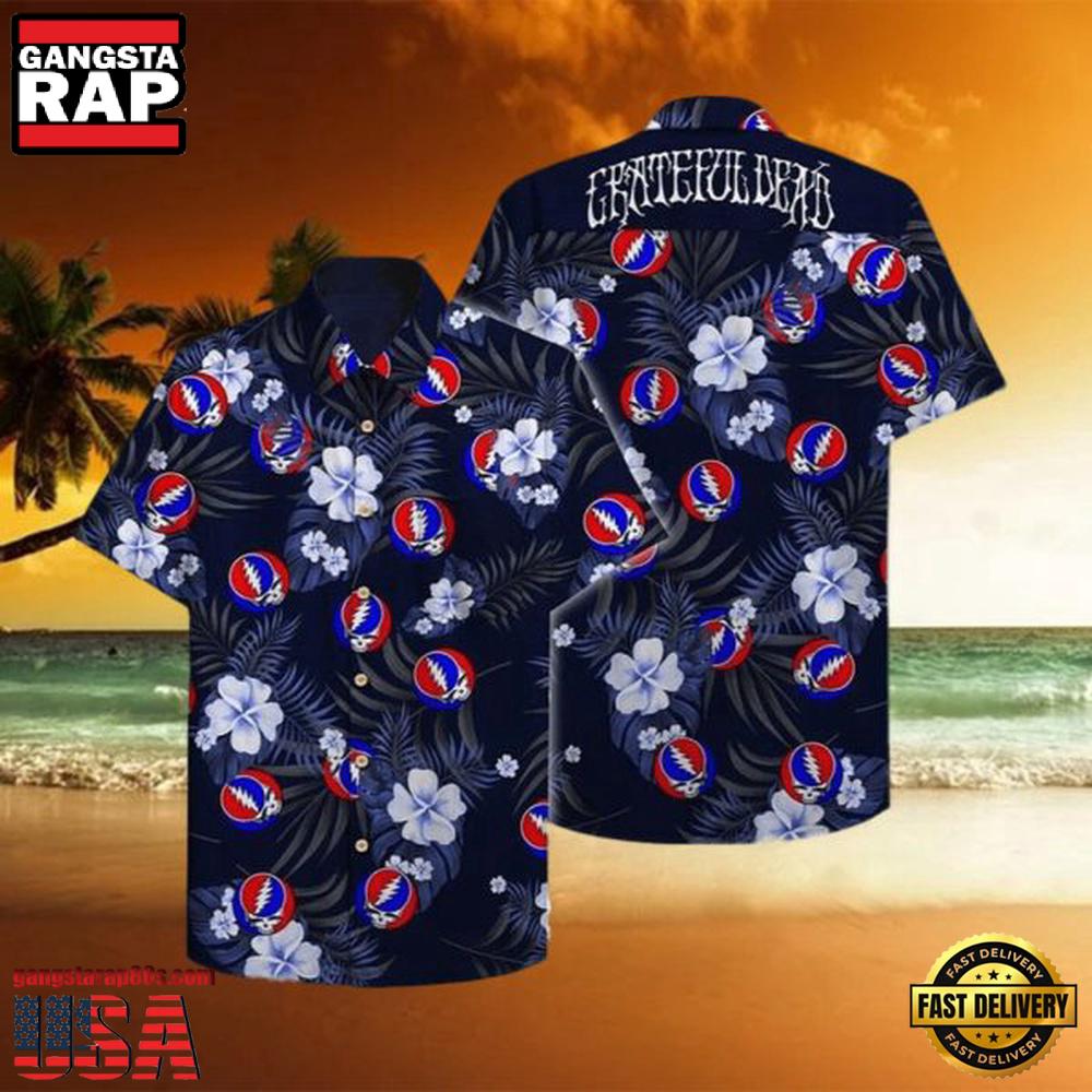 Grateful Dead Blues For Aloha Unisex Hawaiian Shirt