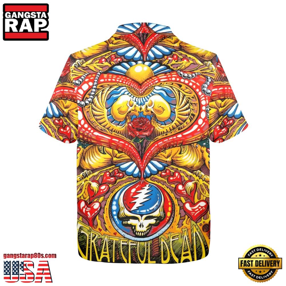 Grateful Dead Psychedelic Love Unisex Hawaiian Shirt Grateful Dead Psychedelic Love Unisex Hawaiian Shirt