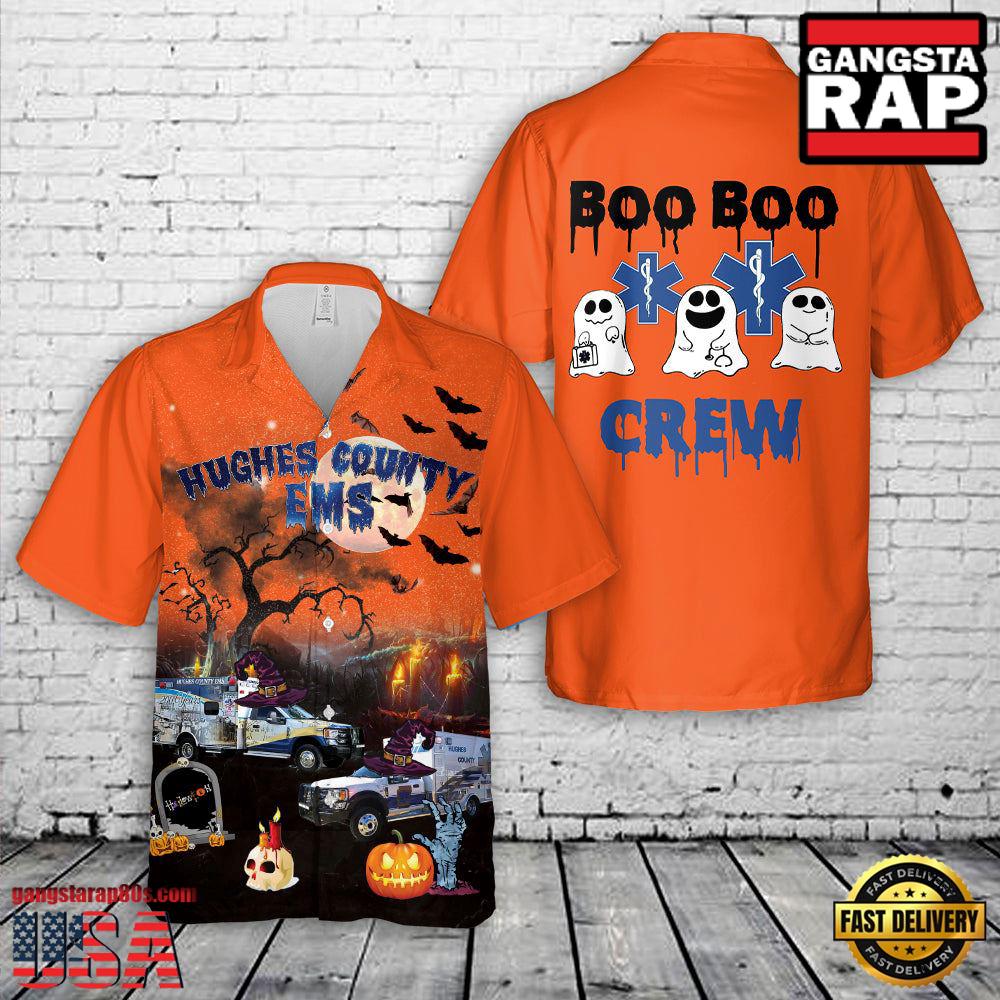 HUGHES COUNTY EMS HALLOWEEN Hawaiian Shirt