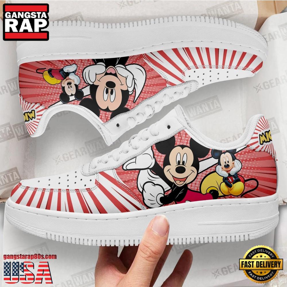 Mickey And Minnie Mouse Air Force 1 Shoes Sneakers Mickey And Minnie Mouse Air Force 1 Shoes Sneakers