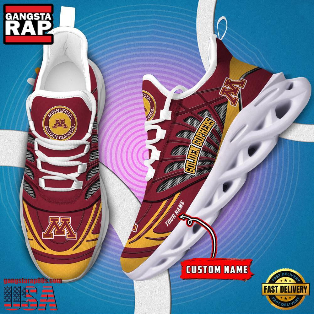 Minnesota Golden Gophers NCAA Custom Max Soul Shoes Sneaker