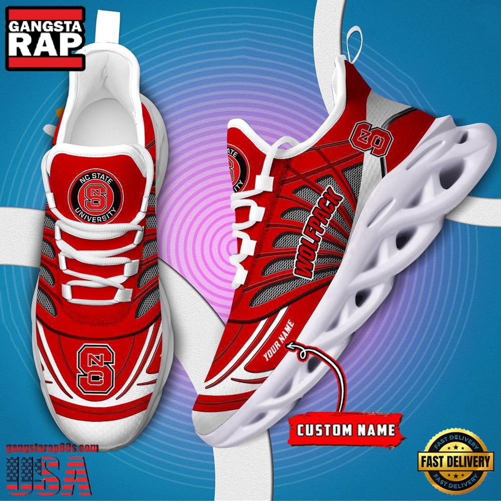 NC State Wolfpack NCAA Custom Max Soul Shoes Sneaker