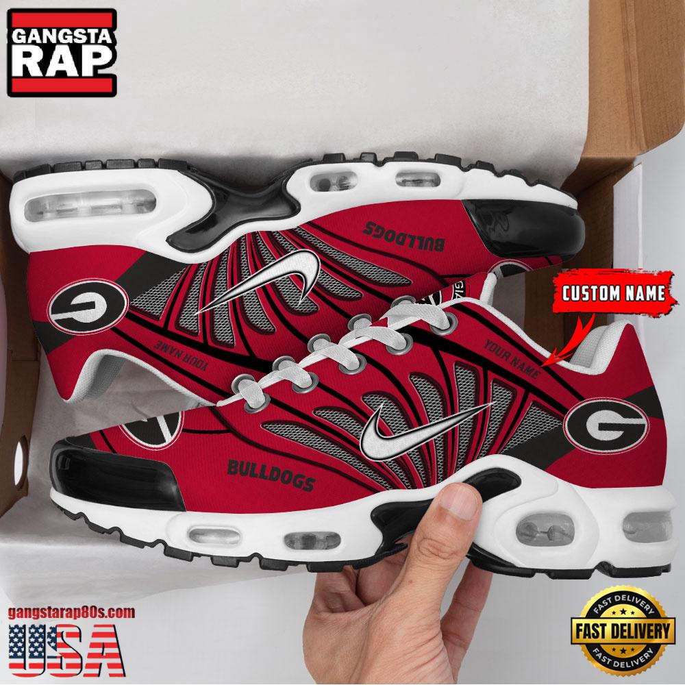 NCAA Georgia Bulldogs Sport Football Logo Custom Name Air Max Plus Shoes Running Sneakers NCAA Georgia Bulldogs Sport Football Logo Custom Name Air Max Plus Shoes Running Sneakers