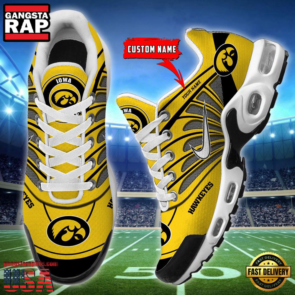 NCAA Iowa Hawkeyes Sport Football Logo Custom Air Max Plus Shoes