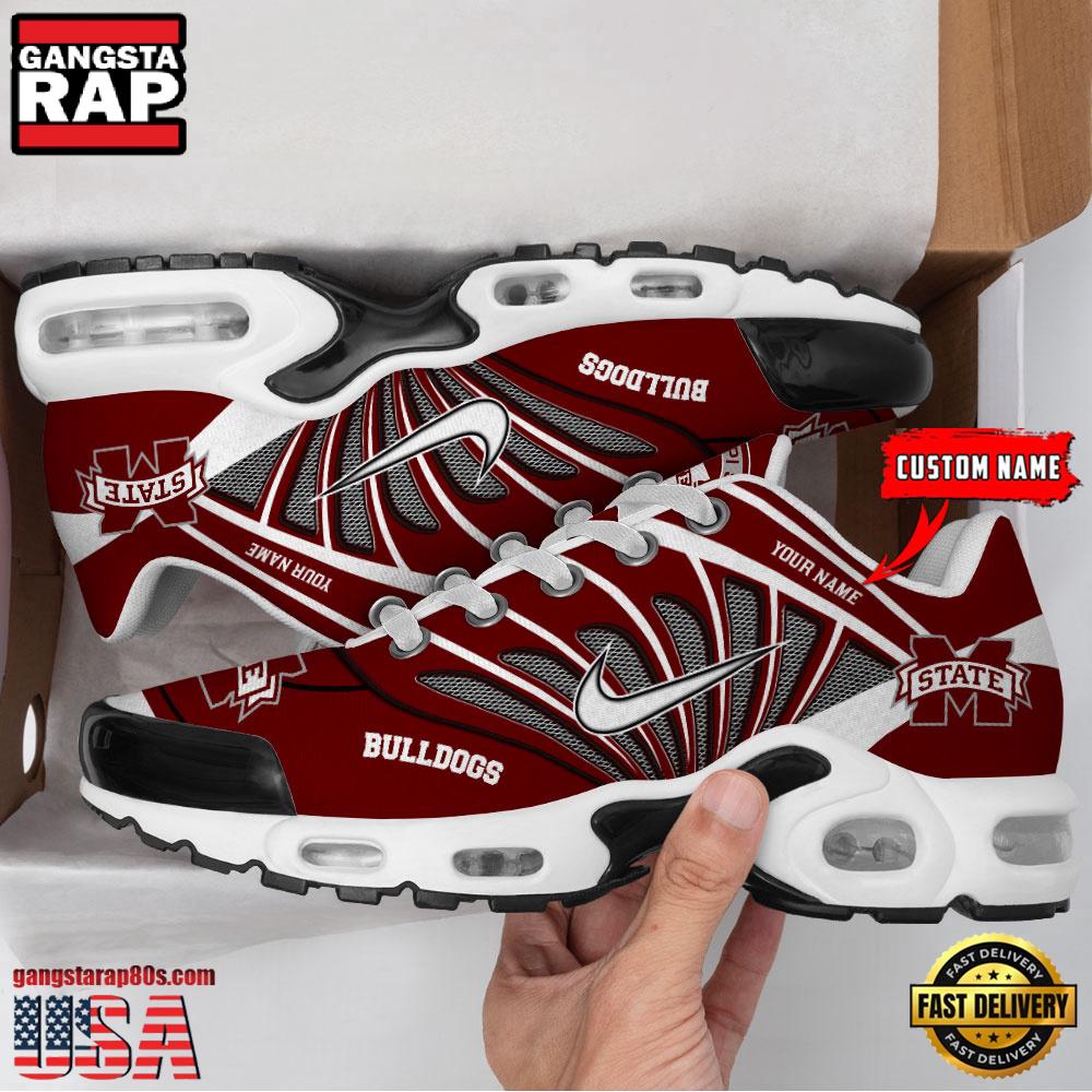 NCAA Mississippi State Bulldogs Sport Football Logo Custom Name Air Max Plus Shoes Running Sneakers NCAA Mississippi State Bulldogs Sport Football Logo Custom Name Air Max Plus Shoes Running Sneakers