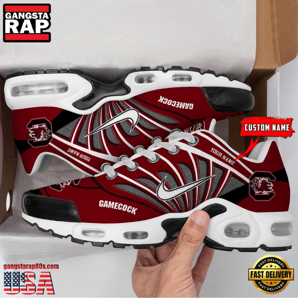 NCAA South Carolina Gamecocks Sport Football Logo Custom Name Air Max Plus Shoes Running Sneakers NCAA South Carolina Gamecocks Sport Football Logo Custom Name Air Max Plus Shoes Running Sneakers