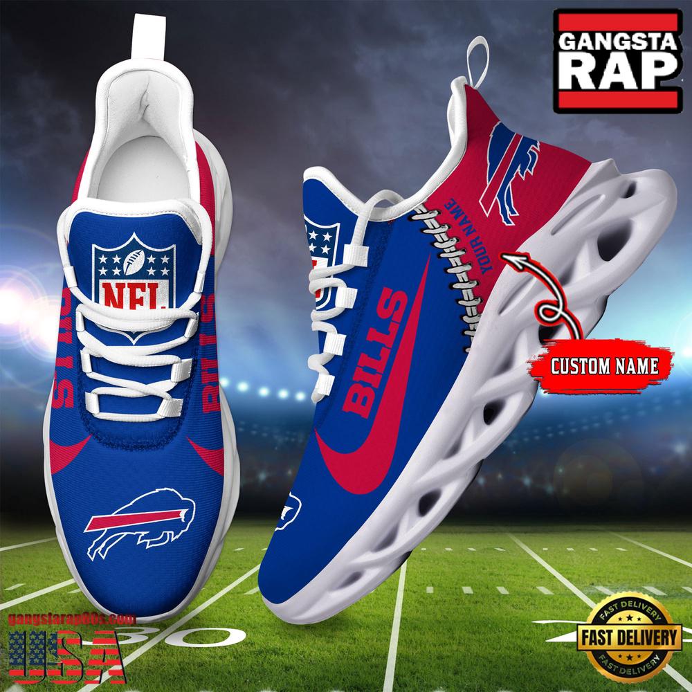 Personalized NFL Buffalo Bills Name Max Soul Shoes Personalized NFL Buffalo Bills Name Max Soul Shoes