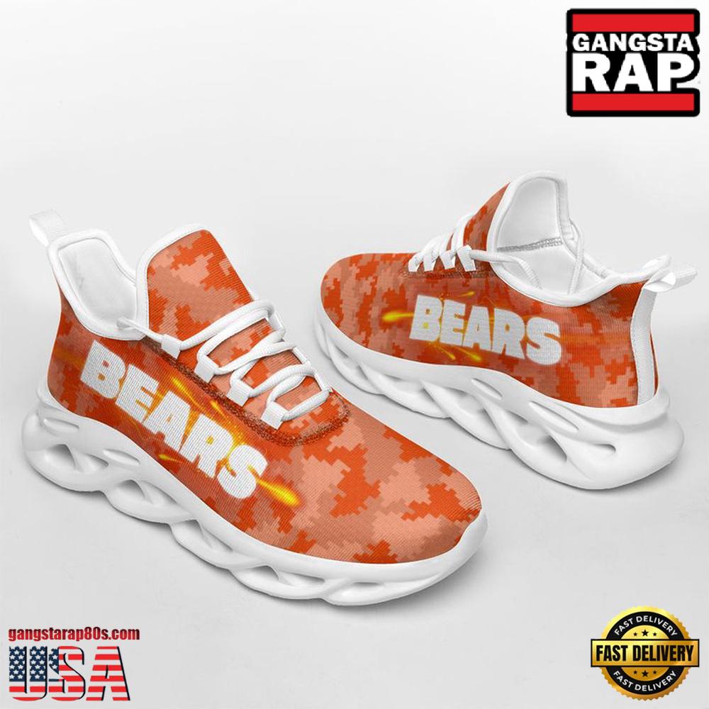 NFL Chicago Bears Knitted Camouflage Sport Team Max Soul Shoes NFL Chicago Bears Knitted Camouflage Sport Team Max Soul Shoes