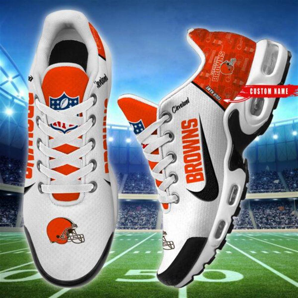 NFL Cleveland Browns Air Max Plus Running Shoes Custom Name NFL Cleveland Browns Air Max Plus Running Shoes Custom Name