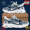 NFL Dallas Cowboys Blue White Stripes Logo Custom Clunky Max Soul Shoes