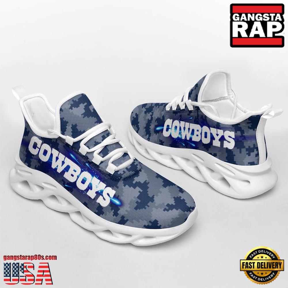 NFL Dallas Cowboys Knitted Camouflage Sport Team Max Soul Shoes NFL Dallas Cowboys Knitted Camouflage Sport Team Max Soul Shoes