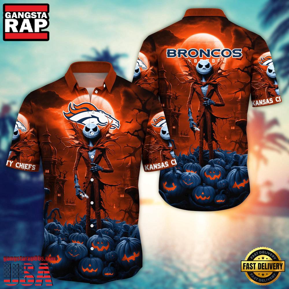 NFL Denver Broncos Halloween Jack Hawaiian Shirt