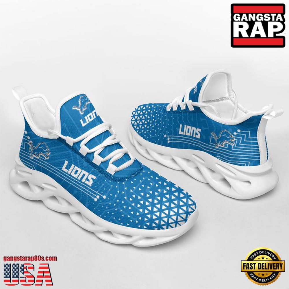 NFL Detroit Lions Electrical Circuit Sport Team Max Soul Shoes NFL Detroit Lions Electrical Circuit Sport Team Max Soul Shoes
