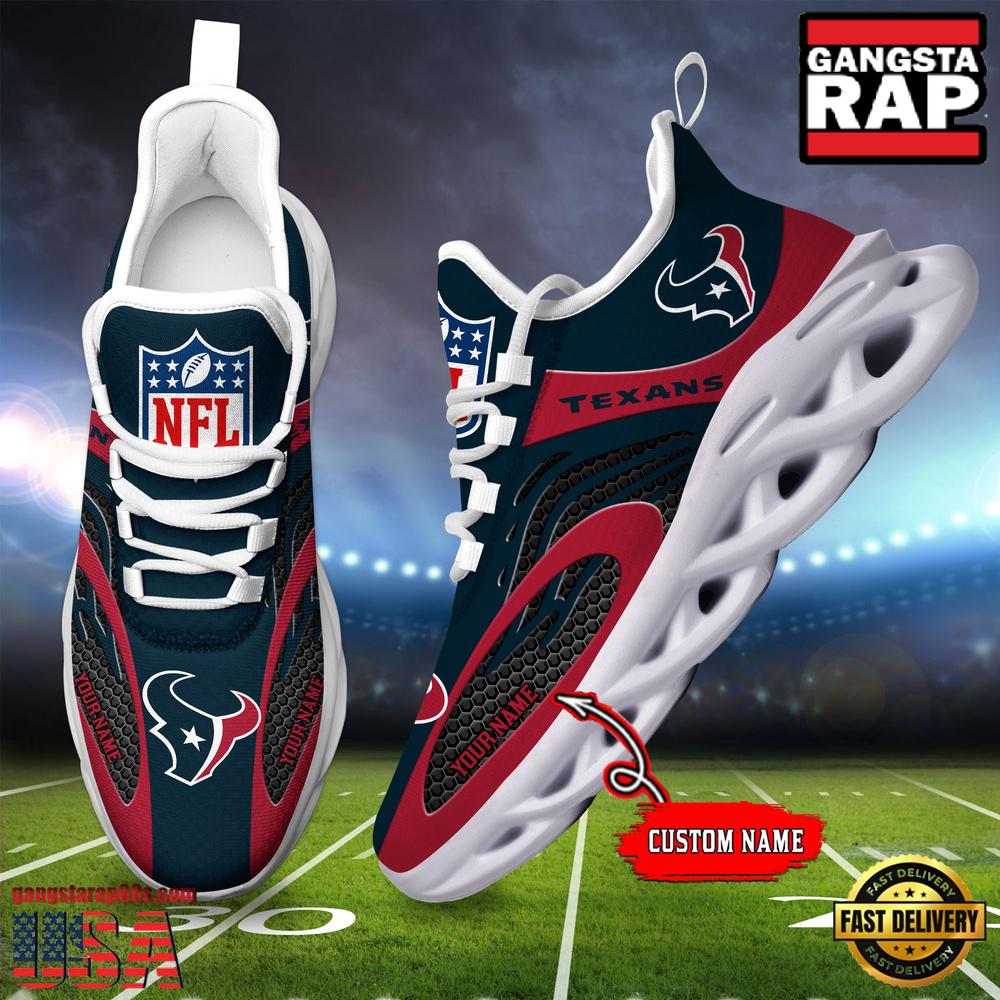 NFL Houston Texans Custom Max Soul Shoes