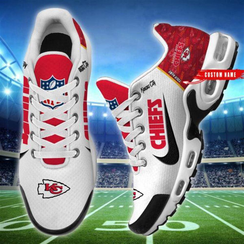 NFL Kansas City Chiefs Air Max Plus Running Shoes Custom Name NFL Kansas City Chiefs Air Max Plus Running Shoes Custom Name