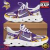 NFL Minnesota Vikings Blue White Stripes Logo Custom Clunky Max Soul Shoes