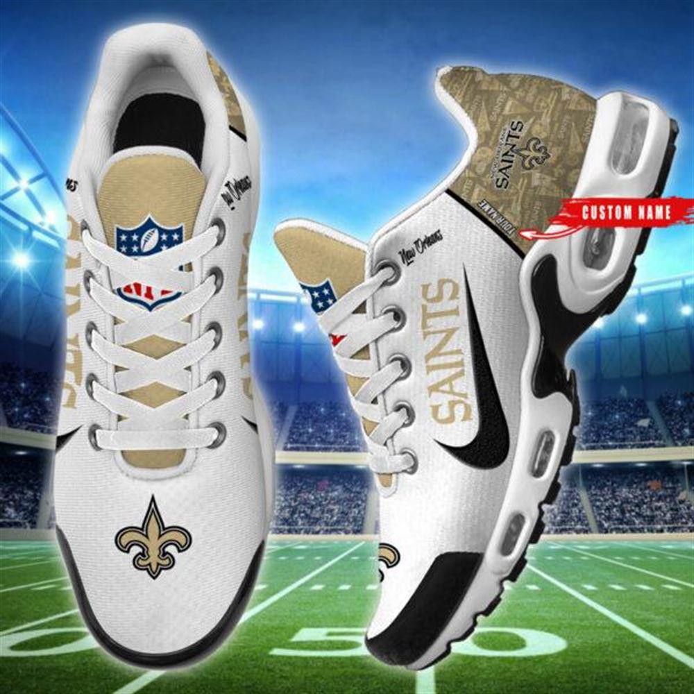 NFL New Orleans Saints Air Max Plus Running Shoes Custom Name NFL New Orleans Saints Air Max Plus Running Shoes Custom Name