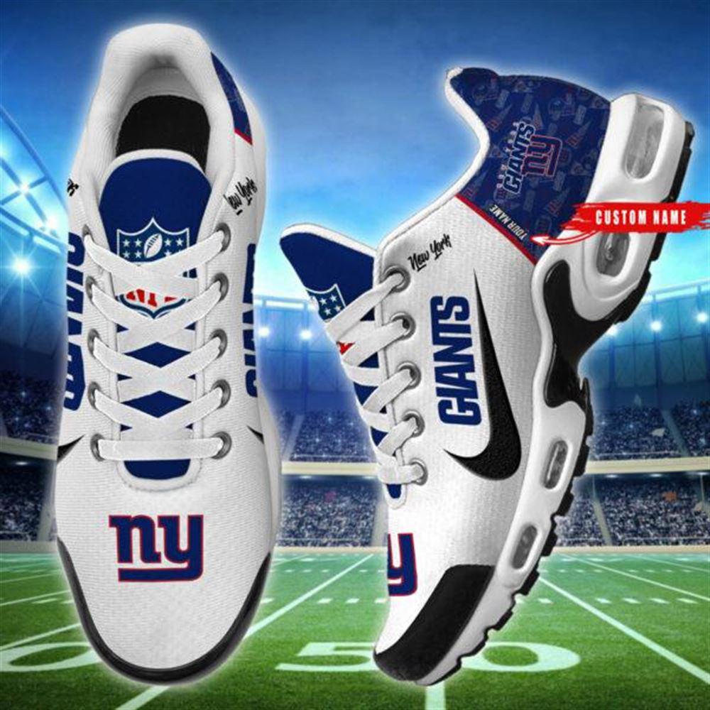 NFL New York Giants Air Max Plus Running Shoes Custom Name NFL New York Giants Air Max Plus Running Shoes Custom Name
