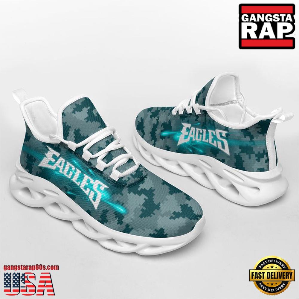 NFL Philadelphia Eagles Knitted Camouflage Sport Team Max Soul Shoes NFL Philadelphia Eagles Knitted Camouflage Sport Team Max Soul Shoes