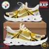 Personalized NFL Pittsburgh Steelers Blue White Stripes Logo Clunky Max Soul Shoes 5 NFL Pittsburgh Steelers Blue White Stripes Logo Custom Clunky Max Soul Shoes