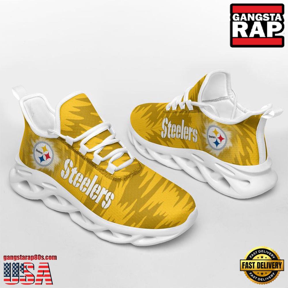 NFL Pittsburgh Steelers Zebra Sport Team Max Soul Shoes NFL Pittsburgh Steelers Zebra Sport Team Max Soul Shoes