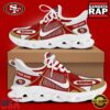 NFL San Francisco 49ers Blue White Stripes Logo Custom Clunky Max Soul Shoes
