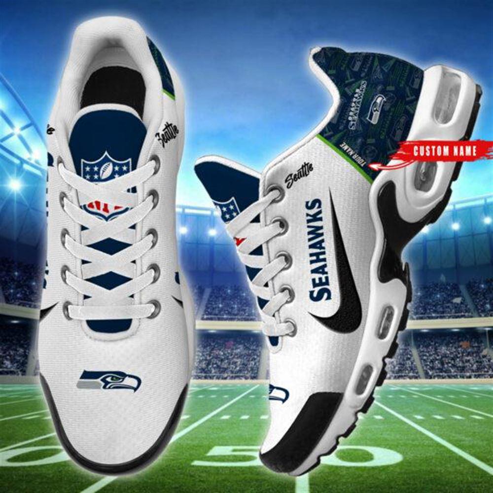 NFL Seattle Seahawks Air Max Plus Running Shoes Custom Name NFL Seattle Seahawks Air Max Plus Running Shoes Custom Name