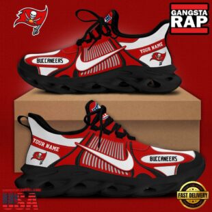 NFL Tampa Bay Buccaneers Blue White Stripes Logo Custom Clunky Max Soul Shoes