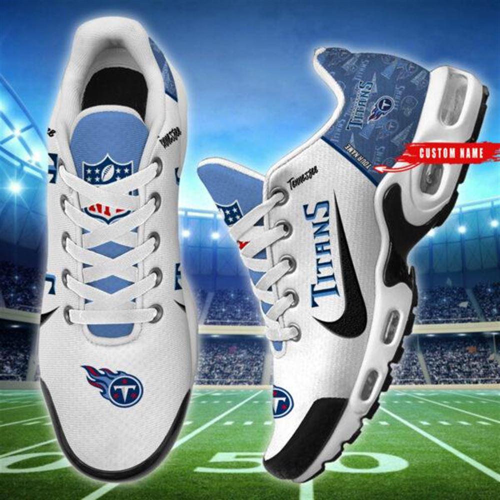 NFL Tennessee Titans Air Max Plus Running Shoes Custom Name NFL Tennessee Titans Air Max Plus Running Shoes Custom Name