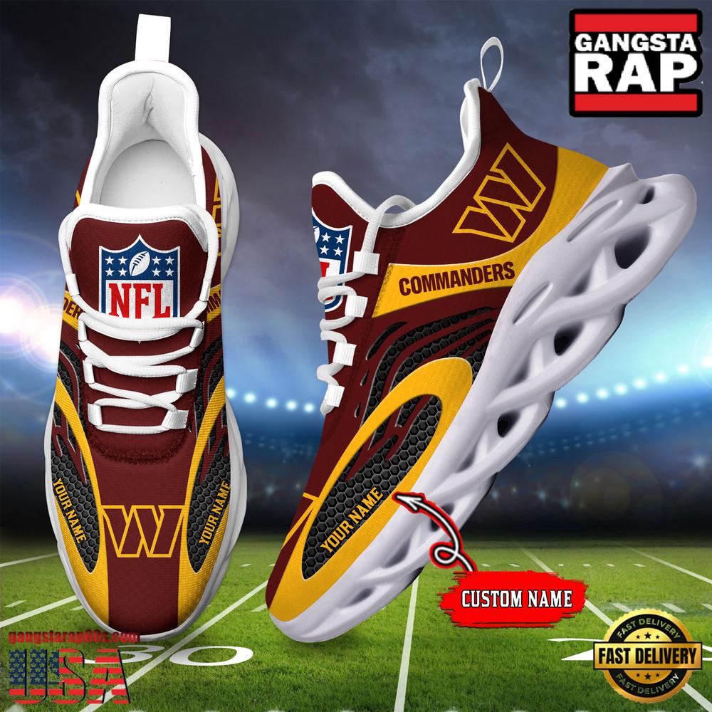 Personalized NFL Washington Commanders Max Soul Shoes Personalized NFL Washington Commanders Max Soul Shoes