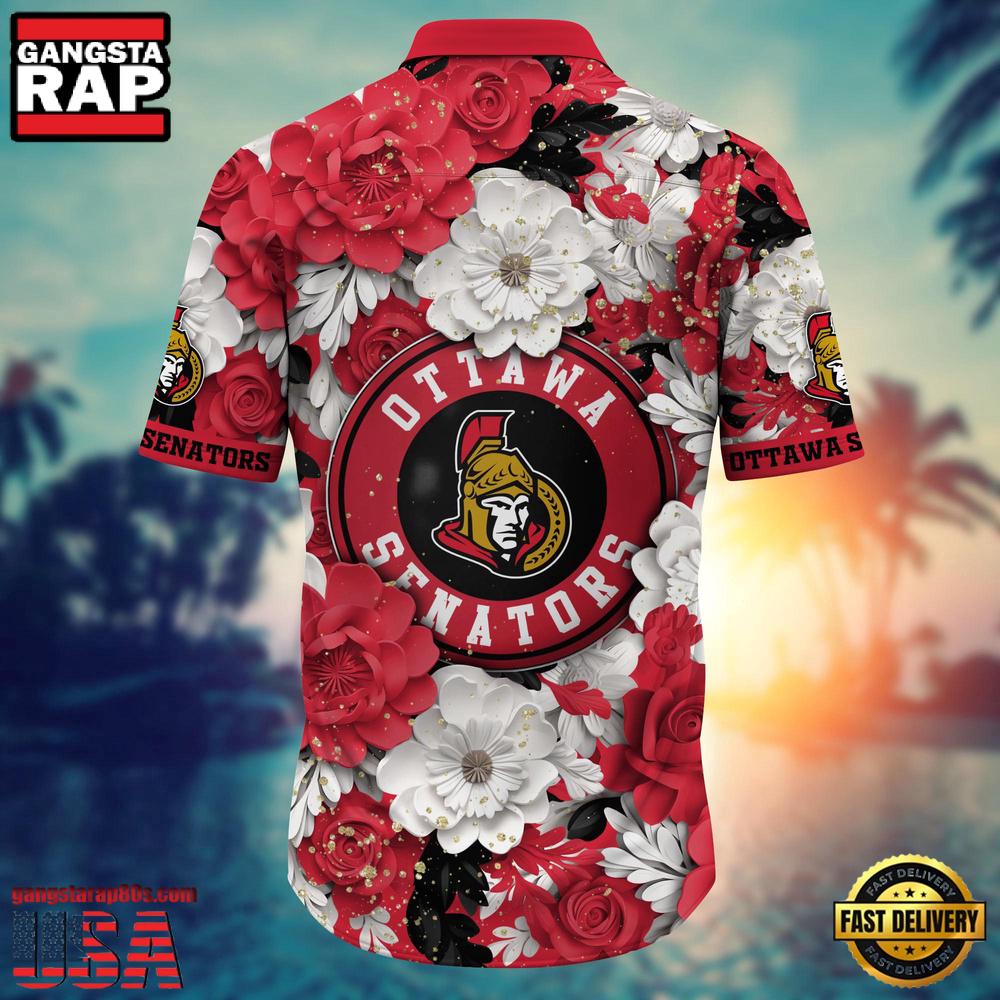 NHL Ottawa Senators Hawaiian Shirt NHL Ottawa Senators Hawaiian Shirt