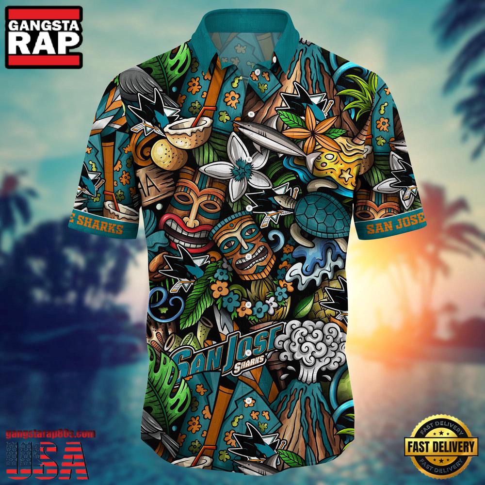 NHL San Jose Sharks Hawaiian Shirt NHL San Jose Sharks Hawaiian Shirt