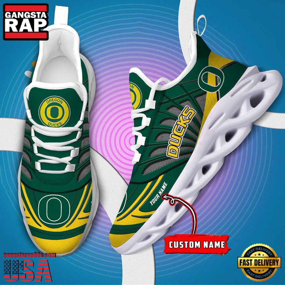 NCAA Oregon Ducks Custom Name Max Soul Shoes Sneaker NCAA Oregon Ducks Custom Name Max Soul Shoes Sneaker