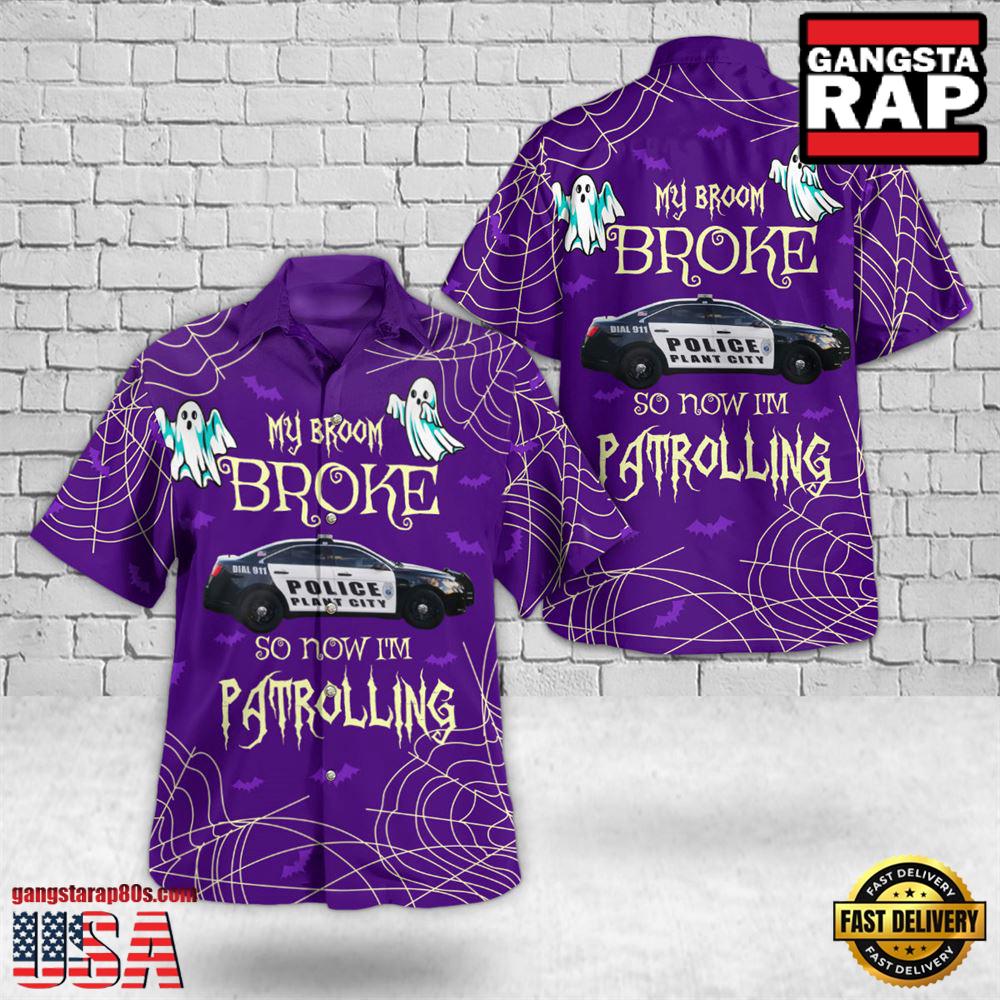 Plant City Police Department Halloween Hawaiian Shirt