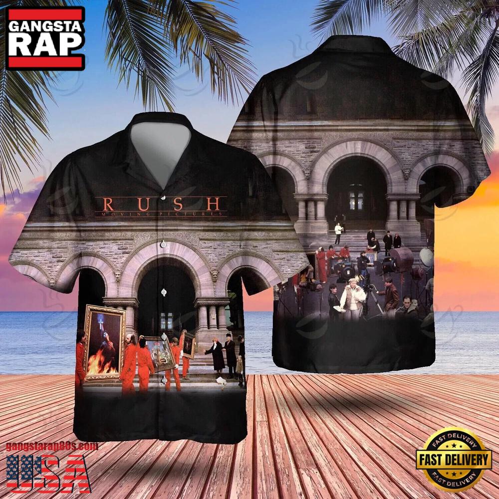 Rush Rock Band Moving Pictures Hawaiian Shirt Rush Rock Band Moving Pictures Hawaiian Shirt