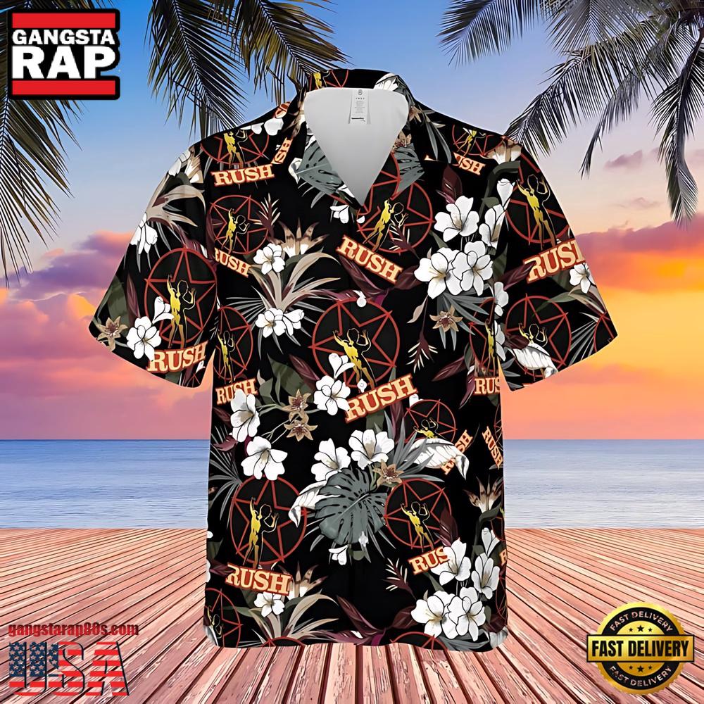 Rush Rock Band Tropical Tribute Hawaiian Shirt