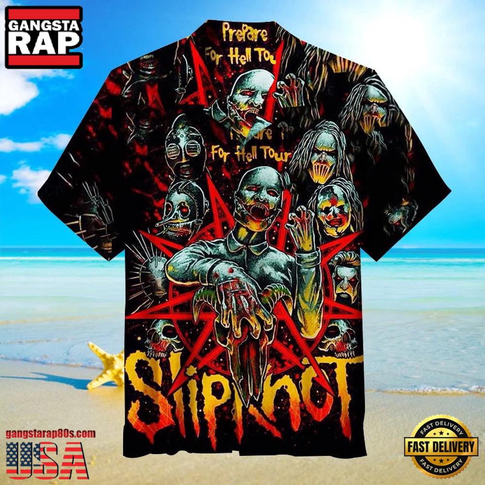 Slipknot Rock Band Horror Mask Summer Hawaiian Shirt Slipknot Rock Band Horror Mask Summer Hawaiian Shirt